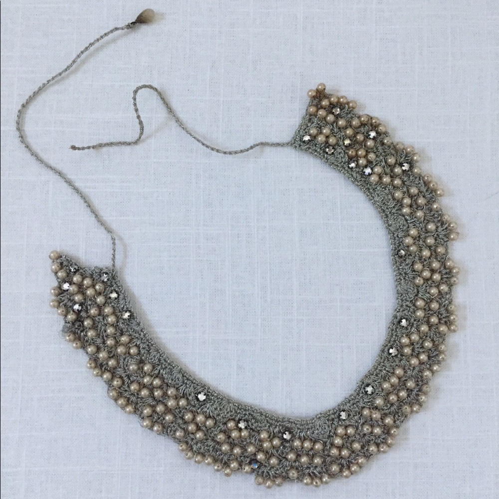 Vintage Crochet Necklace Collar